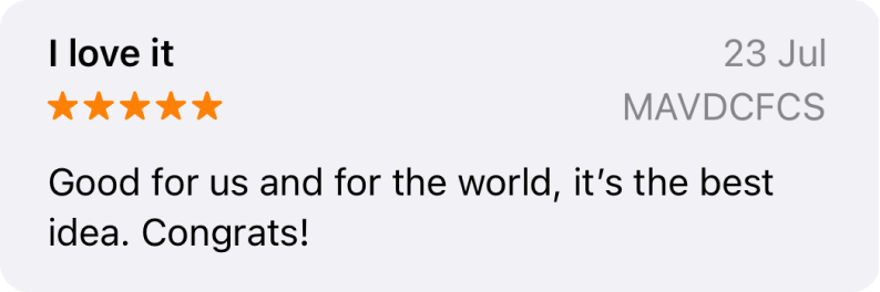 Review from users of the Bower app.